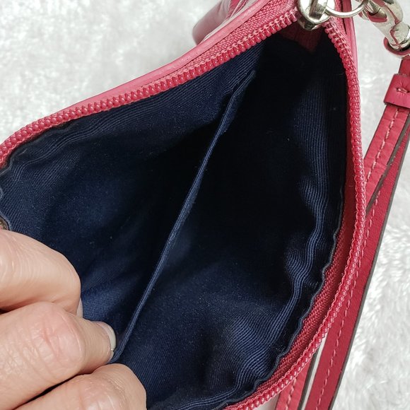 Coach Hot Pink Patent Leather Wristlet - Picture 6 of 6